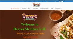Desktop Screenshot of bravosmexicangrill.net